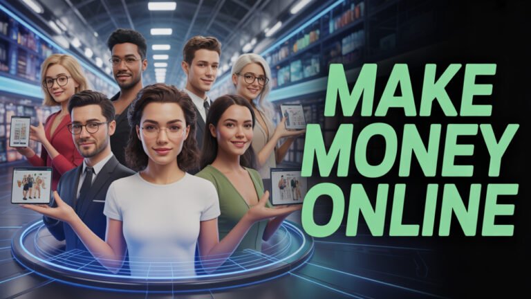 Personas creando videos con inteligencia artificial para ganar dinero online desde casa
